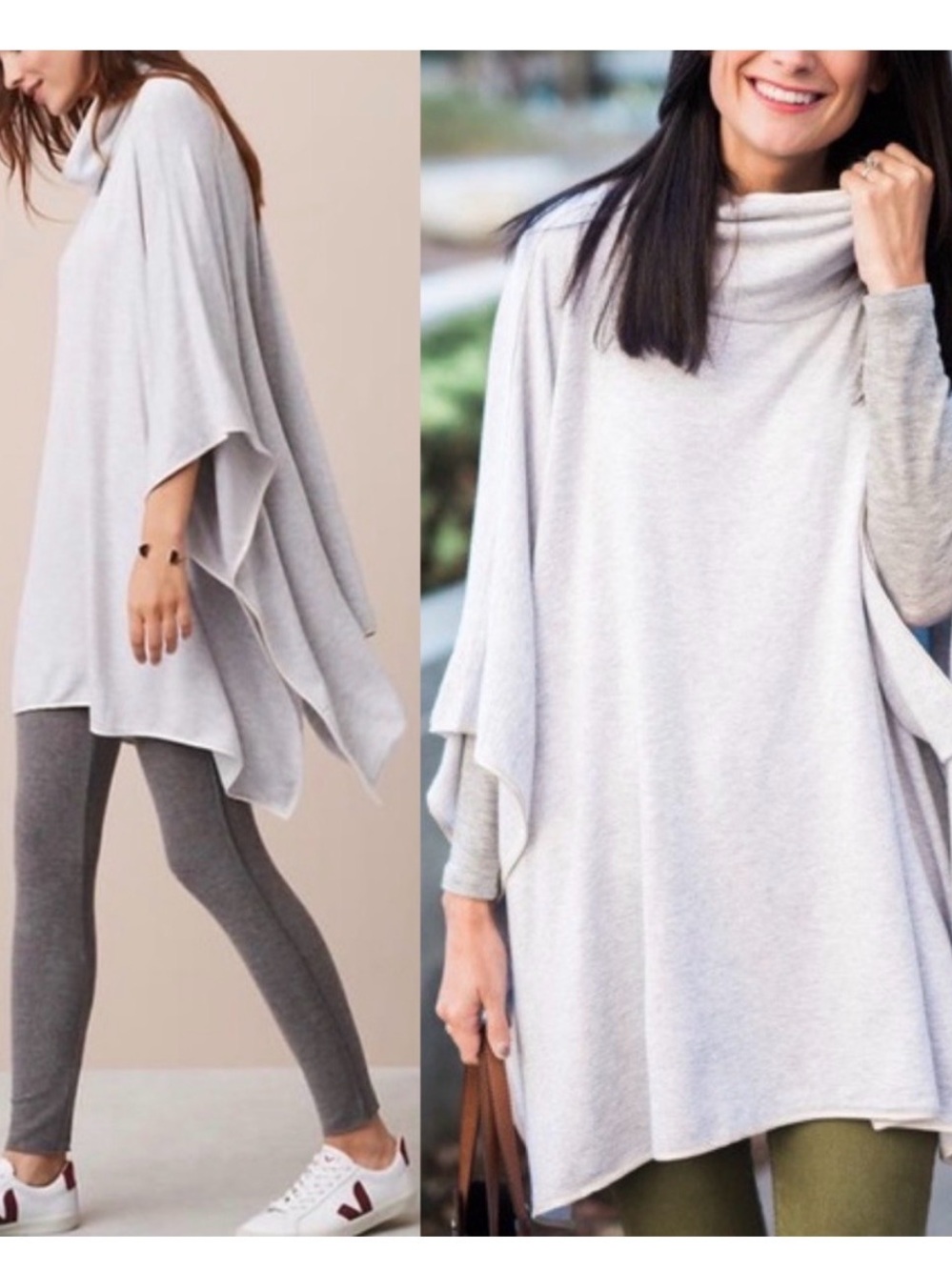 Lou&Grey Signatures Soft Tipped Poncho. - Picture 2 of 4